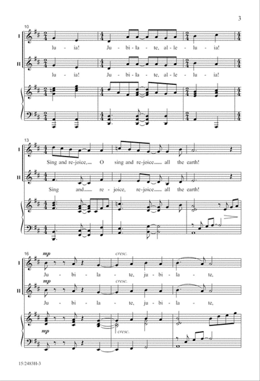 Jubilate, Alleluia! Jubilate, Alleluia! 2-Part scores gallery preview page 4