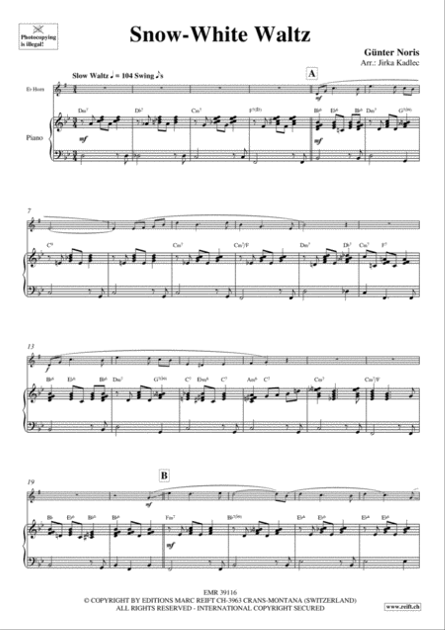 Snow-White Waltz Horn scores gallery preview page 3