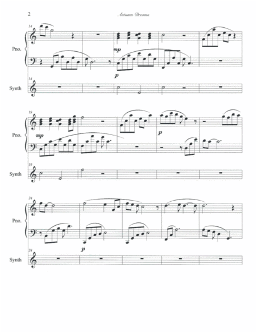 Autumn Dreams Autumn Dreams Piano Method scores gallery preview page 2