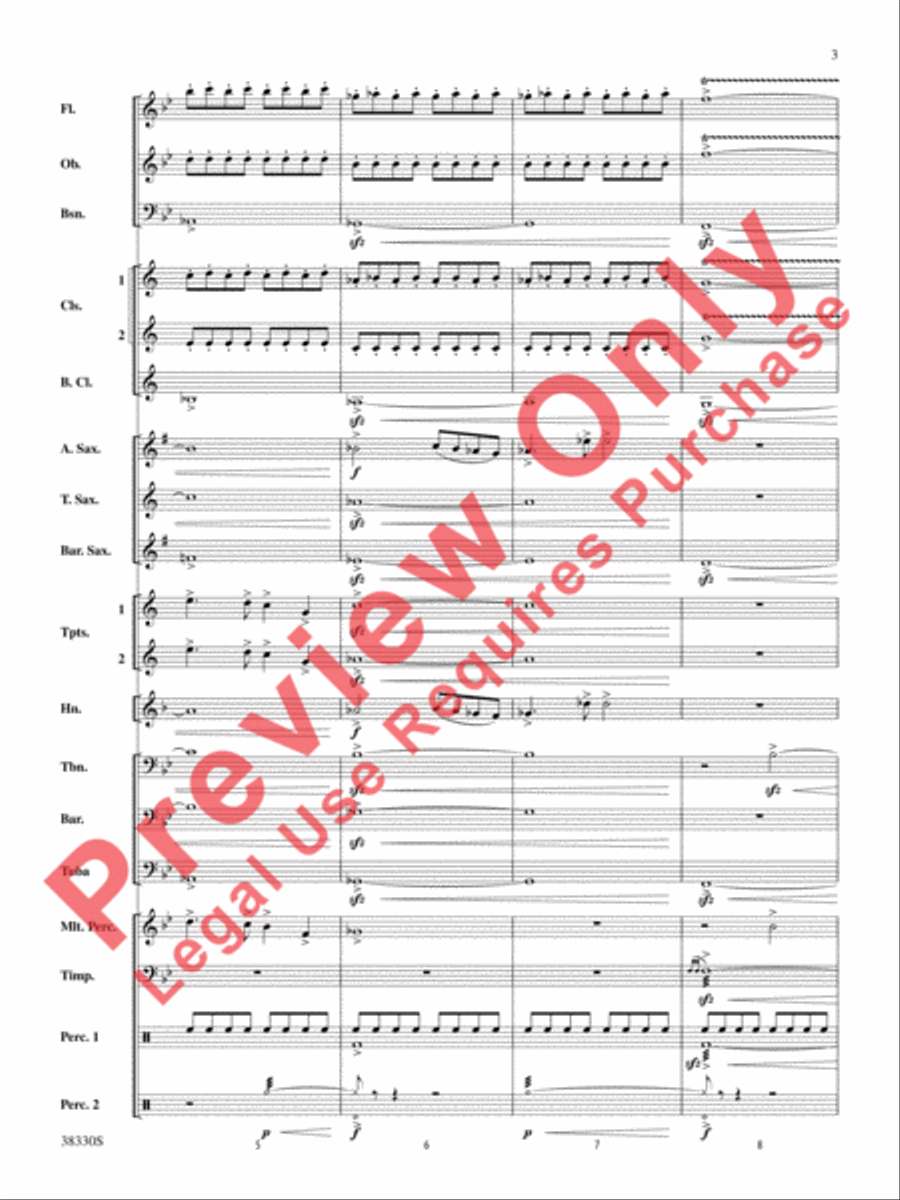 From the Realms of Glory! Concert Band scores gallery preview page 4