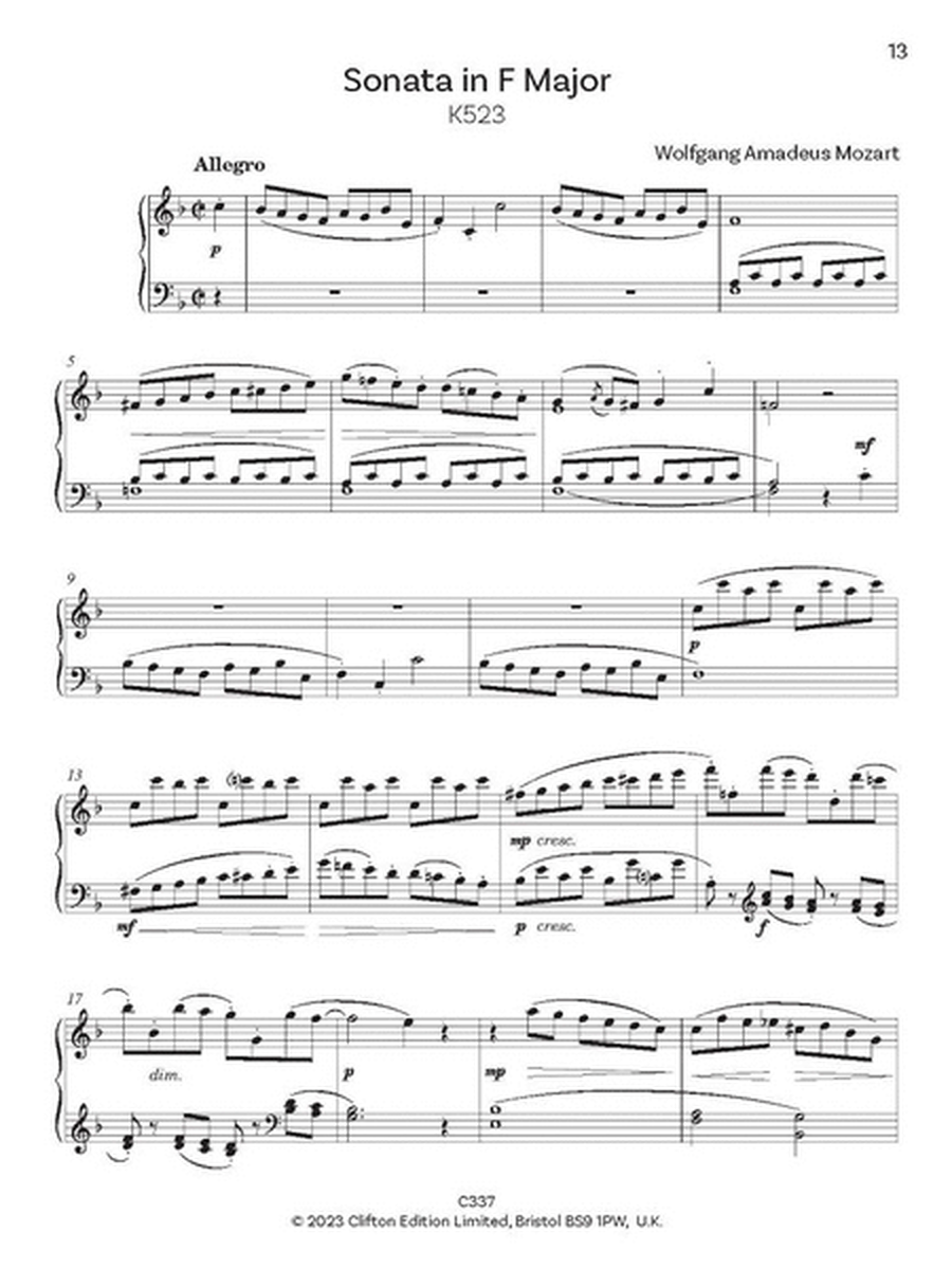 Simplest Mozart Sonatas. Piano