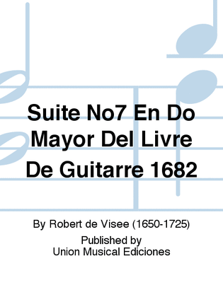 Suite No7 En Do Mayor Del Livre De Guitarre 1682
