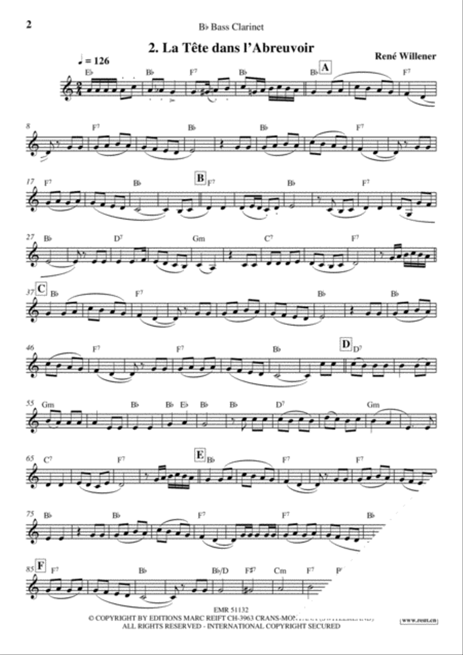 La Fete au Chalet Volume 3 Bass Clarinet scores gallery preview page 4