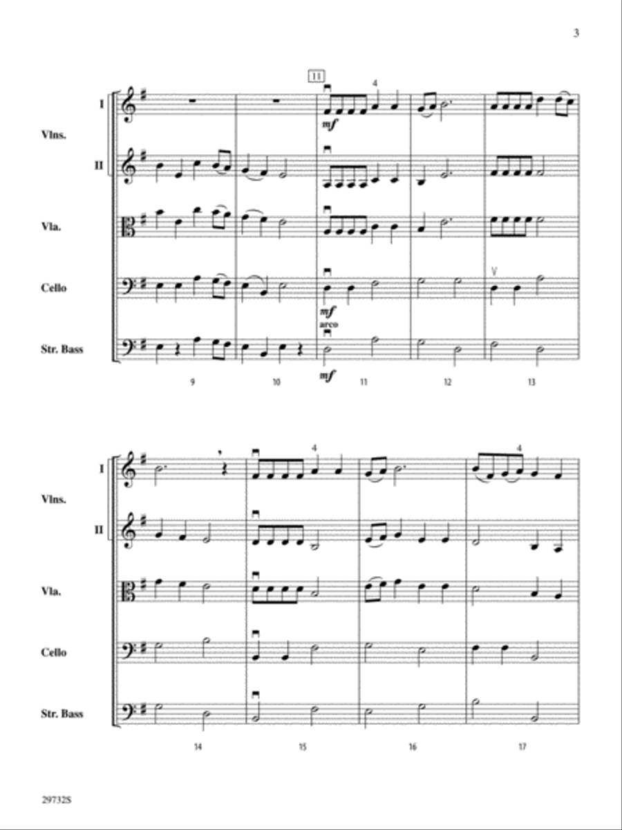 Dona Dona Dona Dona String Orchestra scores gallery preview page 3