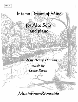 It is no Dream of Mine for Alto solo and Piano