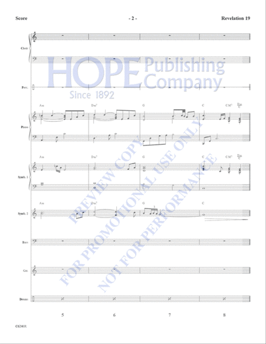 Revelation 19-Rhythm Parts Choir scores gallery preview page 3
