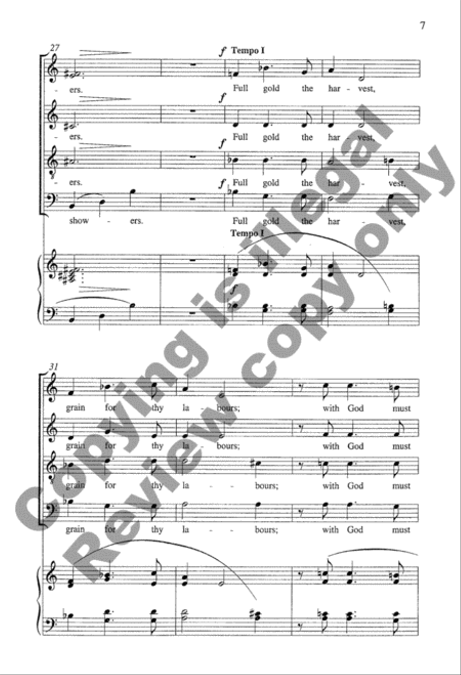 Wonders of Christmas I: 3. Green Grow'th the Holly 4-Part scores gallery preview page 7