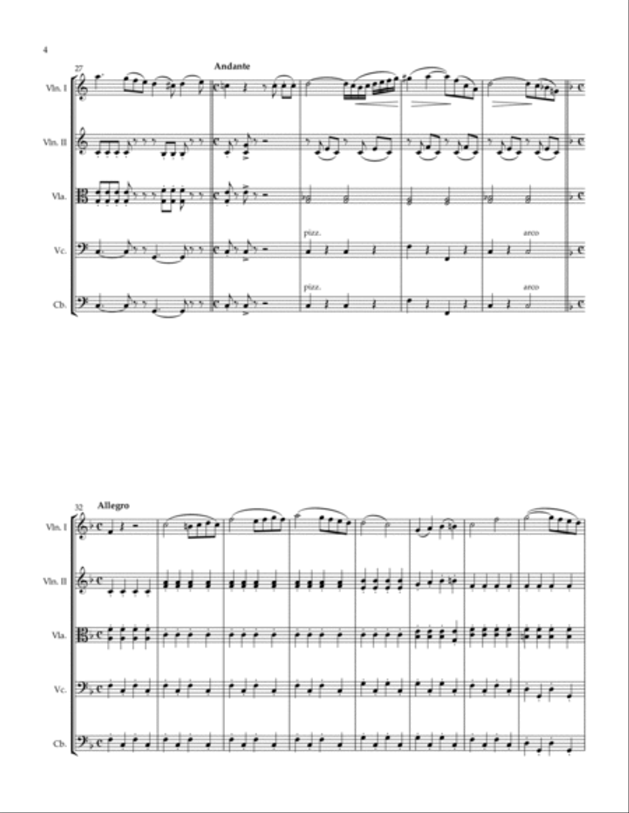 Der Freischutz Themes Der Freischutz Themes String Orchestra scores gallery preview page 4