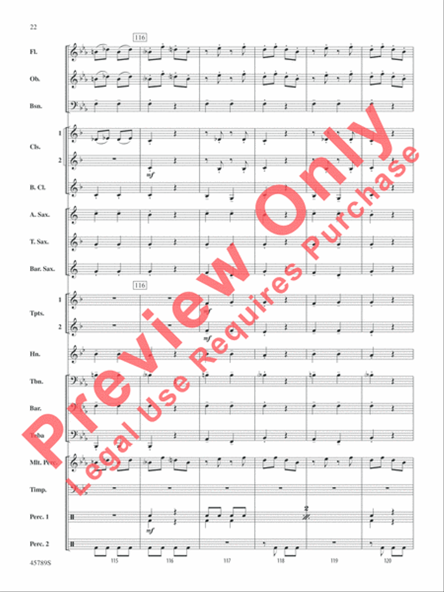 Images of Spain Images of Spain Concert Band scores gallery preview page 22