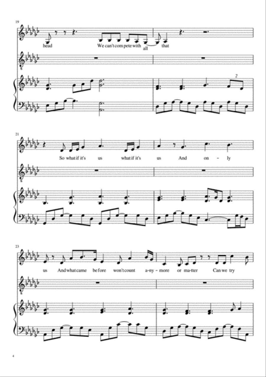 Only Us Only Us Piano scores gallery preview page 4
