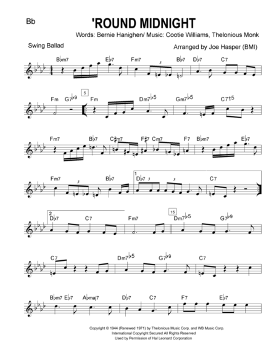 Round Midnight Round Midnight Jazz Ensemble scores gallery preview page 5