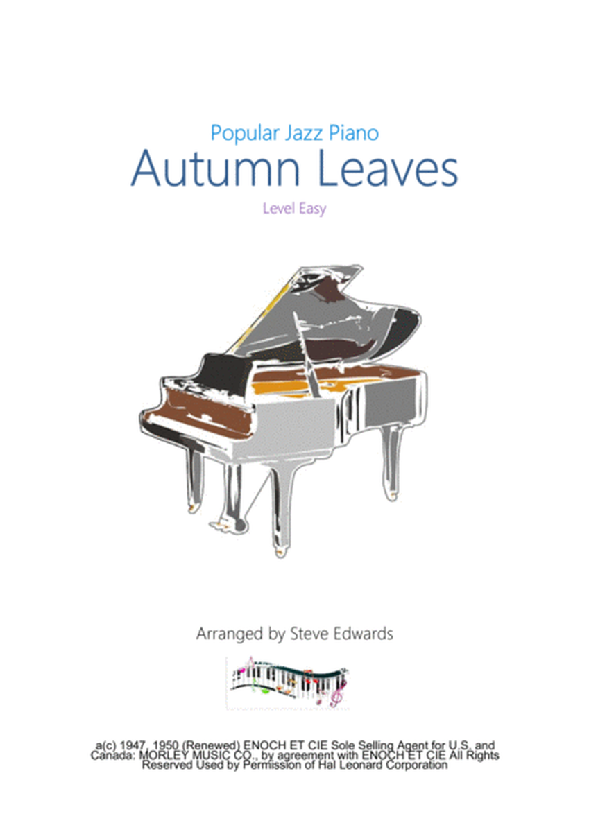 Autumn Leaves for Easy Jazz Piano image number null