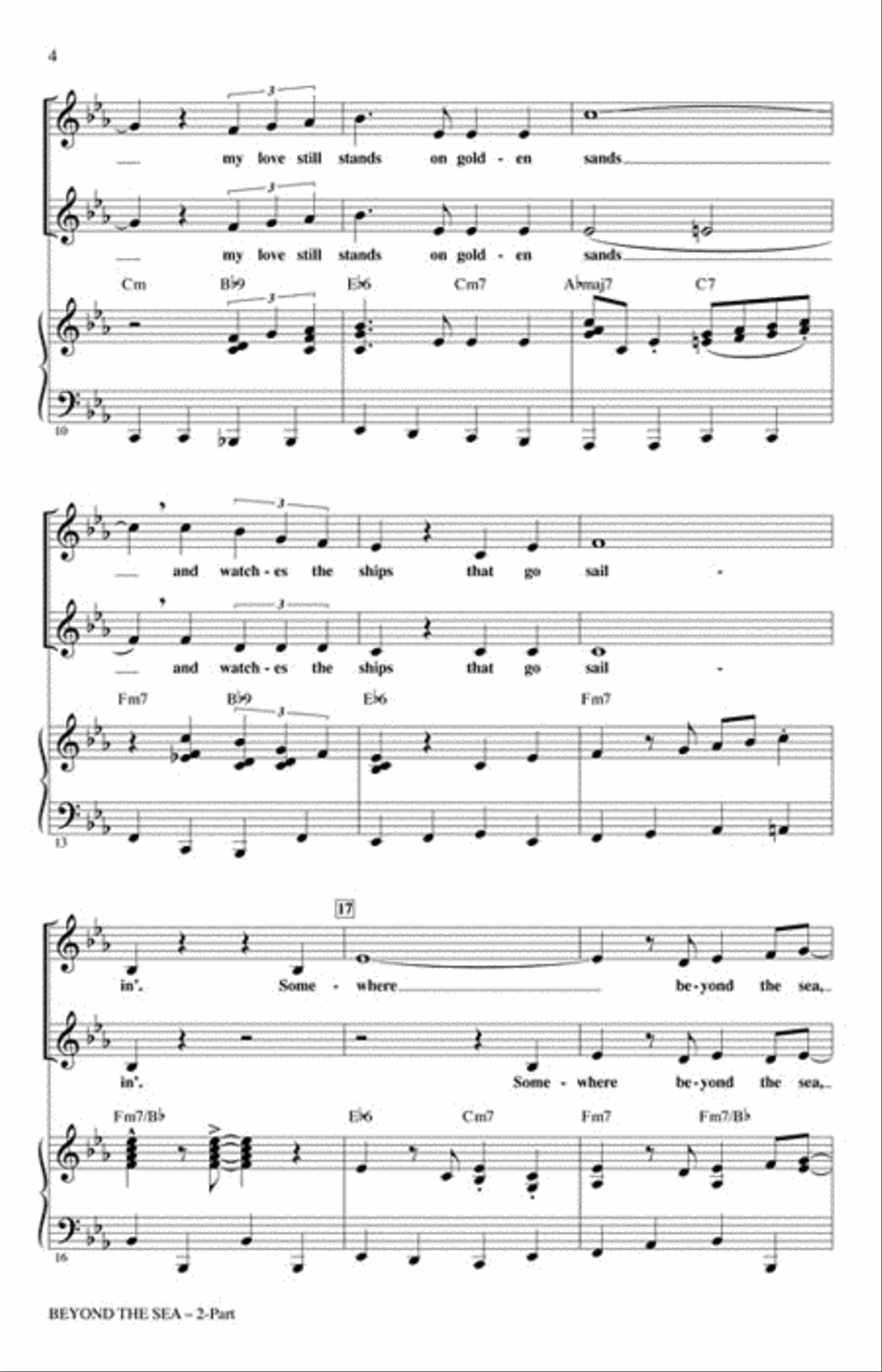 Beyond the Sea Beyond the Sea 2-Part scores gallery preview page 3