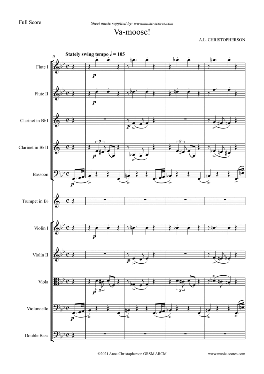 Va-Moose! - Mixed Ensemble Bassoon scores gallery preview page 1