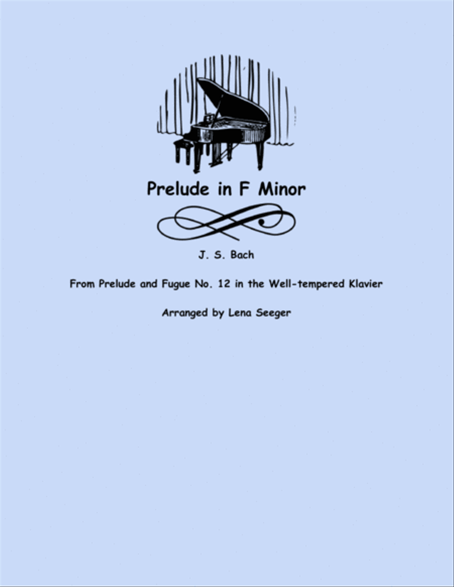 Prelude in F minor String Quartet scores gallery preview page 1