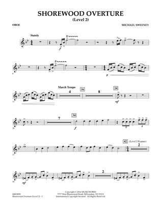 Shorewood Overture (for Multi-level Combined Bands) - Oboe (Level 2)