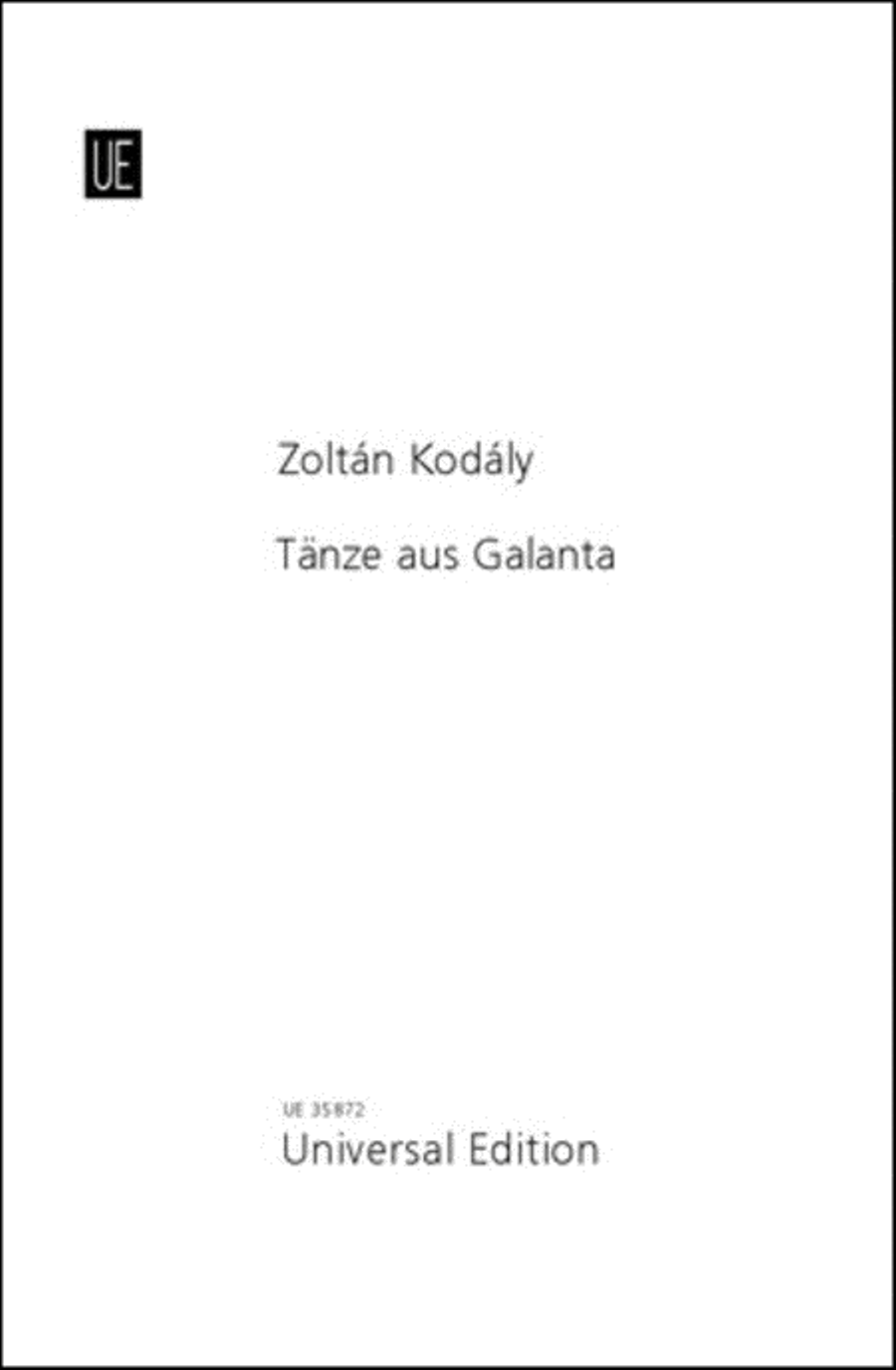 Dances of Galanta Score scores gallery preview page 1