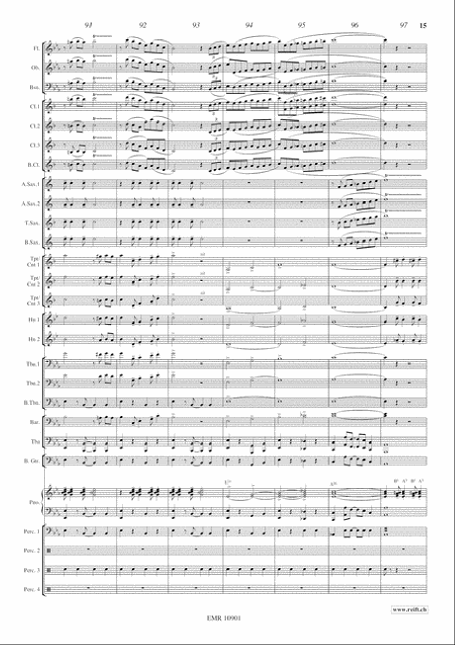 Jazzy Winds Jazzy Winds Concert Band scores gallery preview page 16