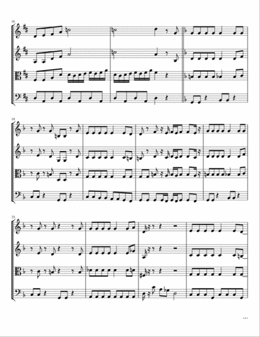 Sgt. Pepper's Lonely Hearts Club Band String Quartet scores gallery preview page 4
