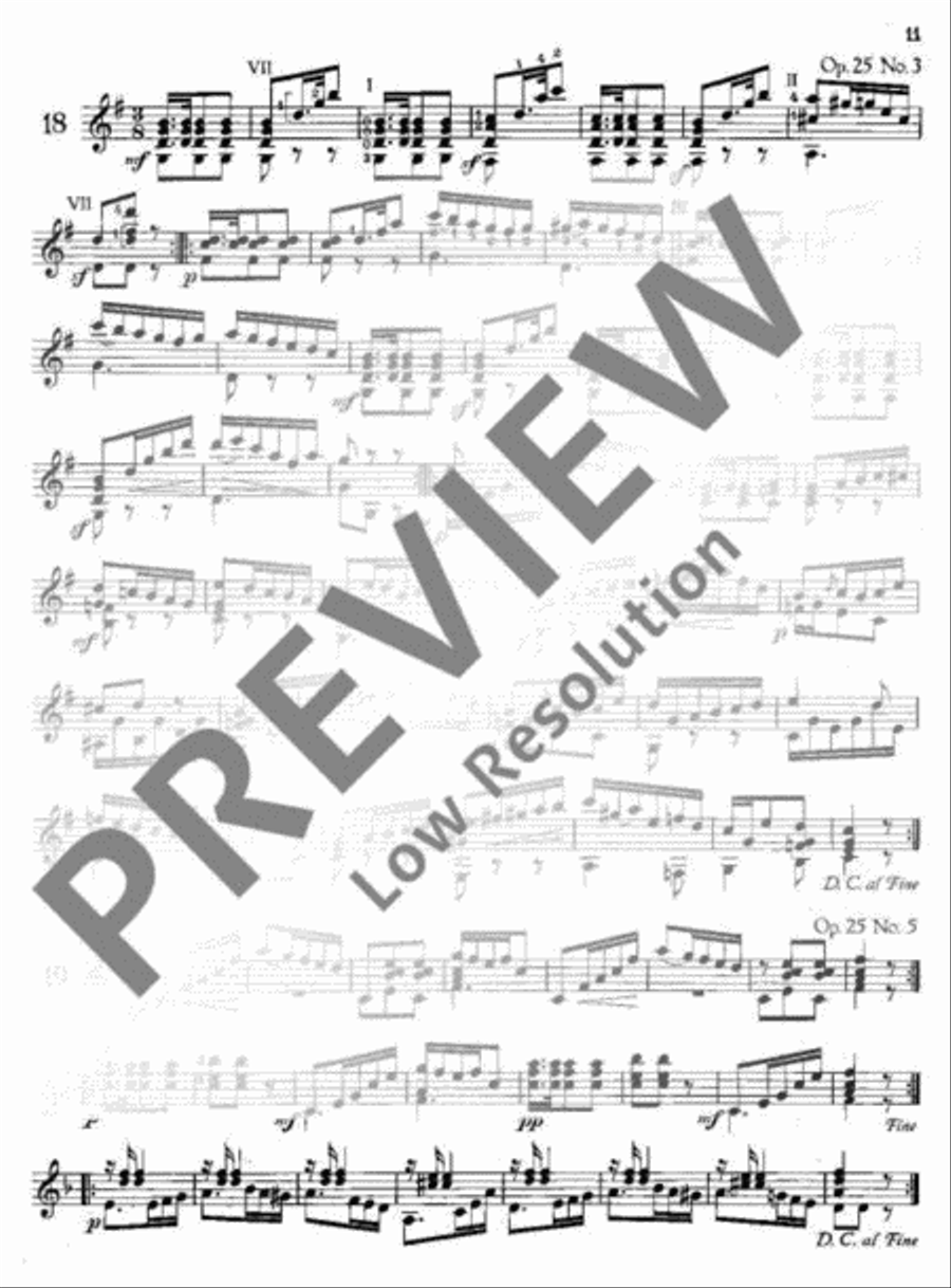 20 Ausgewählte Walzer Classical Guitar scores gallery preview page 14