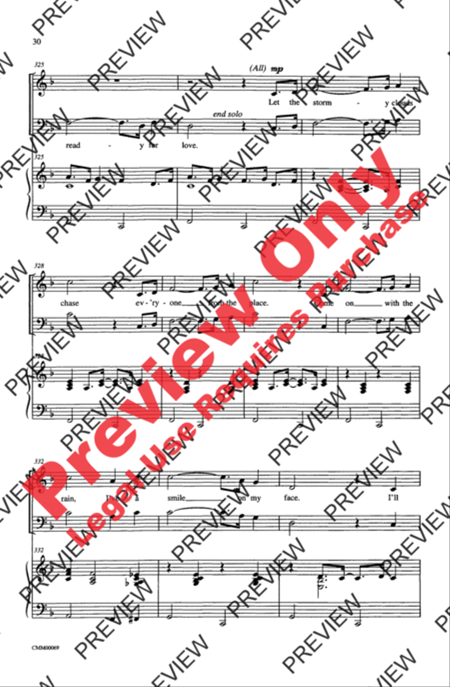 The Music of M-G-M (A Choral Medley) 4-Part scores gallery preview page 30