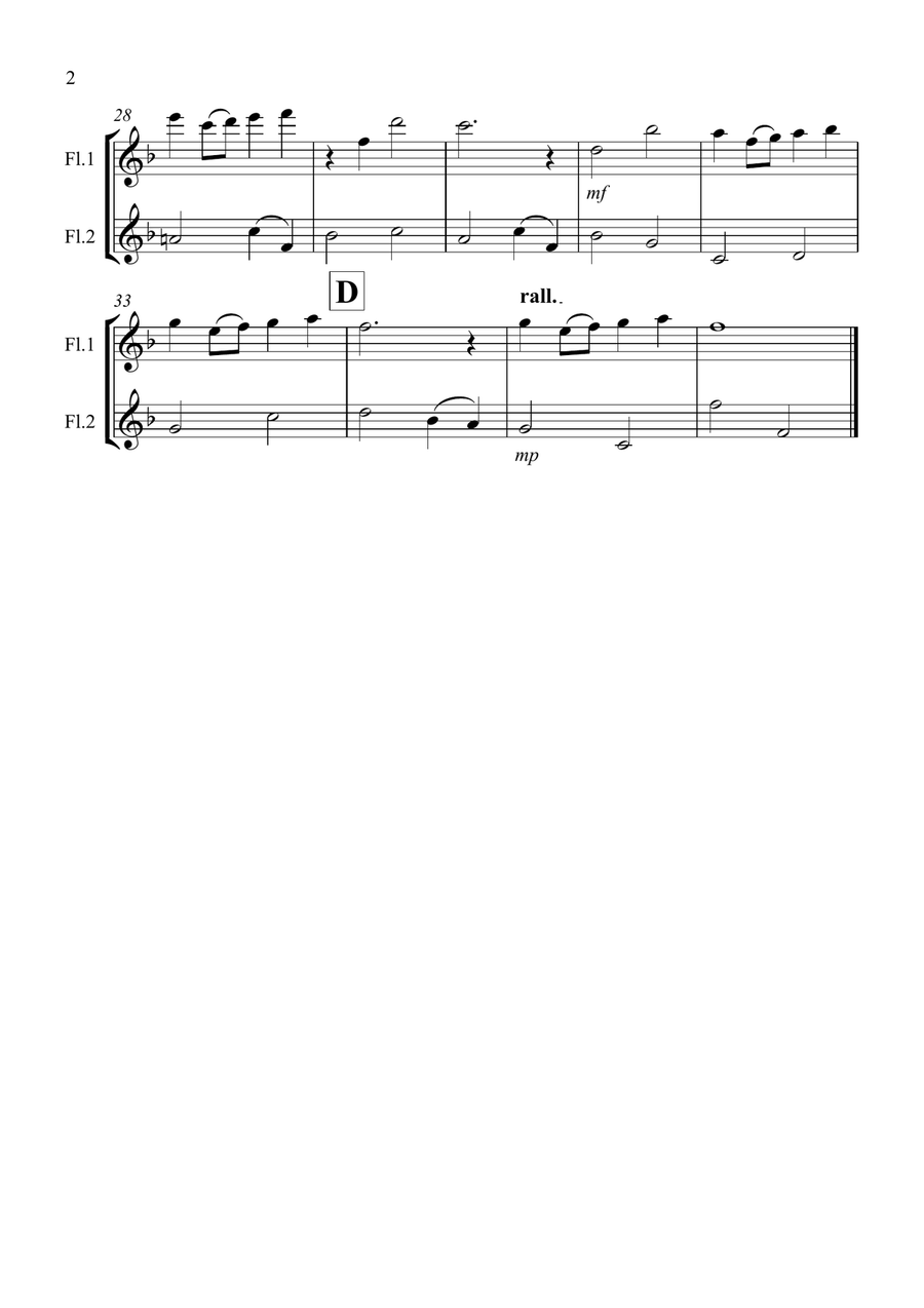 Over The Rainbow (from The Wizard Of Oz) Flute Solo scores gallery preview page 2