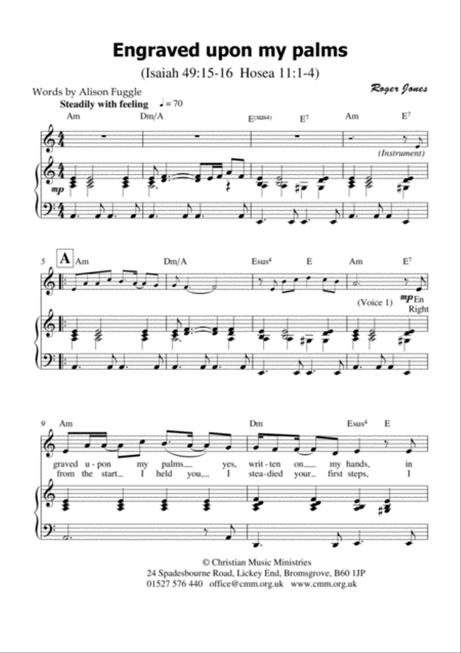Engraved upon my palms Piano scores gallery preview page 2