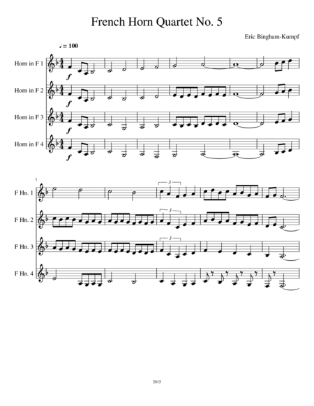 French Horn Quartet No. 5
