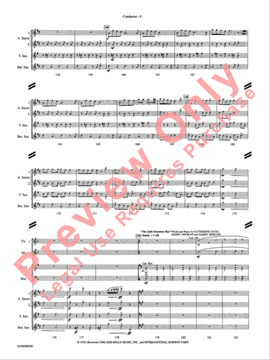 Christmas in the Round Concert Band scores gallery preview page 12