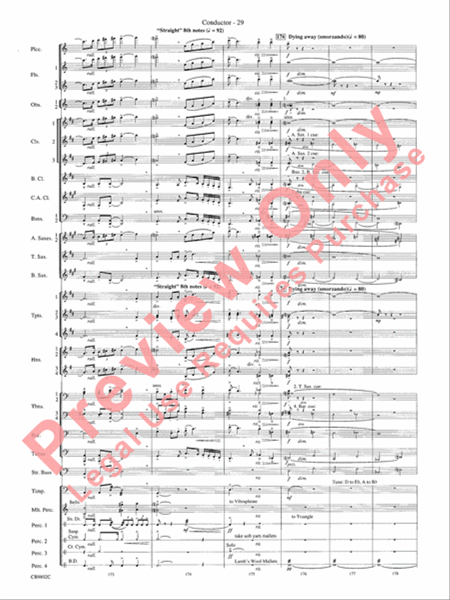 Porgy and Bess Porgy and Bess Concert Band scores gallery preview page 31