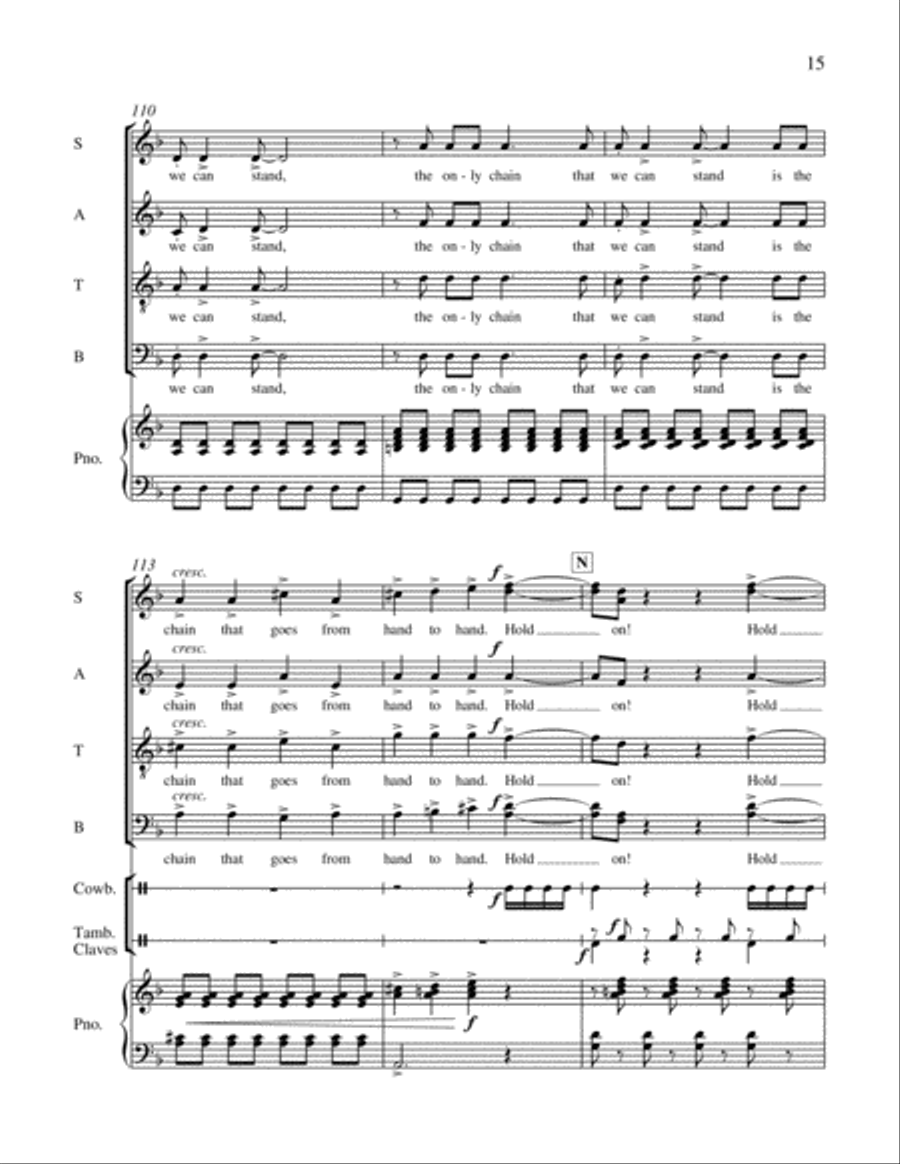 Together in Song: 3. The Gospel Plow 4-Part scores gallery preview page 21