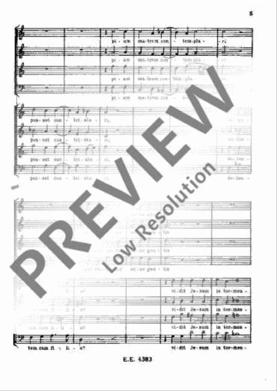 Stabat mater 4-Part scores gallery preview page 14