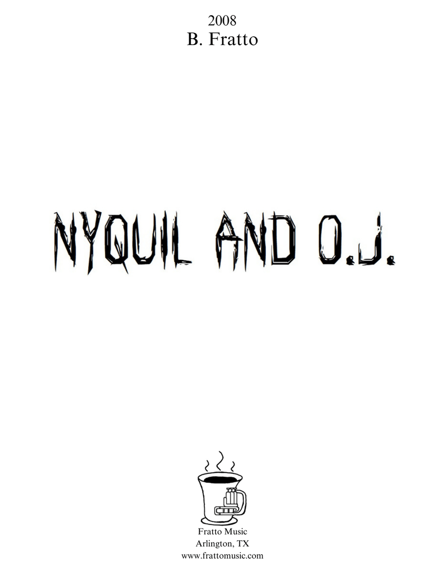 NyQuil and O.J. Piano scores gallery preview page 1