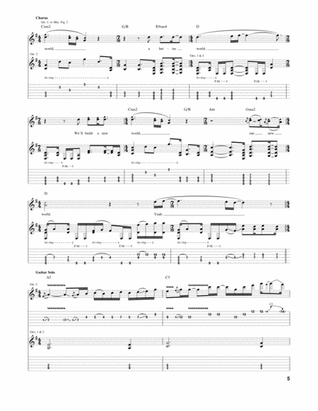 These Walls" Sheet Music by Dream Theater for Guitar Tab/Vocal - Sheet  Music Now