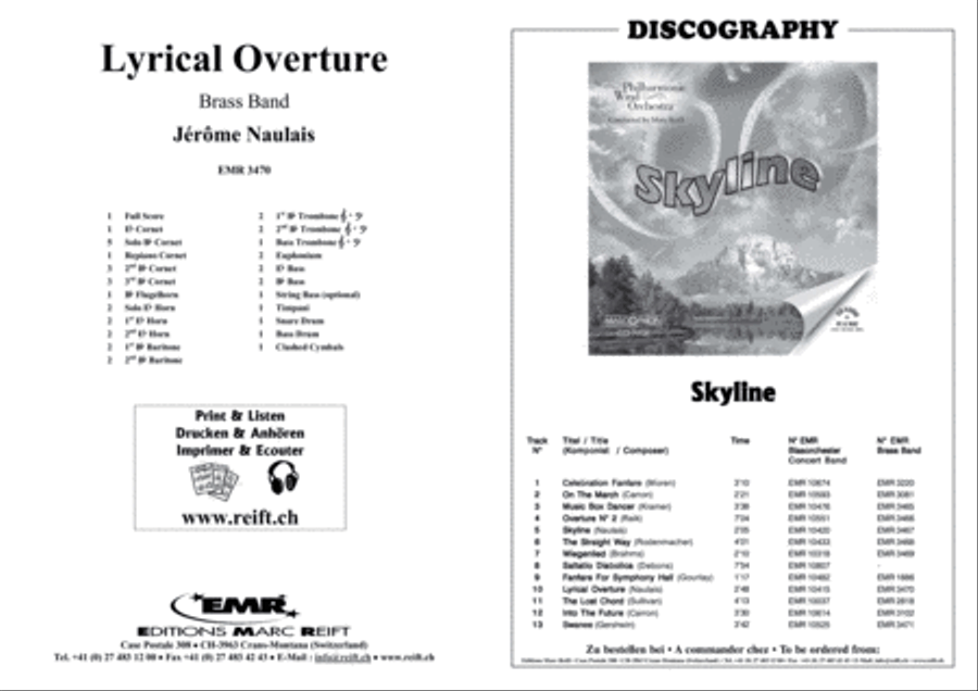 Lyrical Overture Brass Band scores gallery preview page 2
