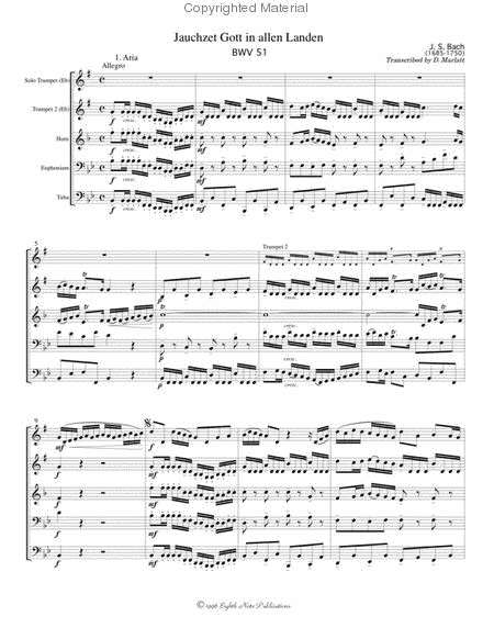 Aria (from Cantata 51, BWV 51)