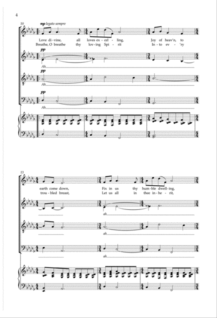 Love Divine (Downloadable Choral Score)