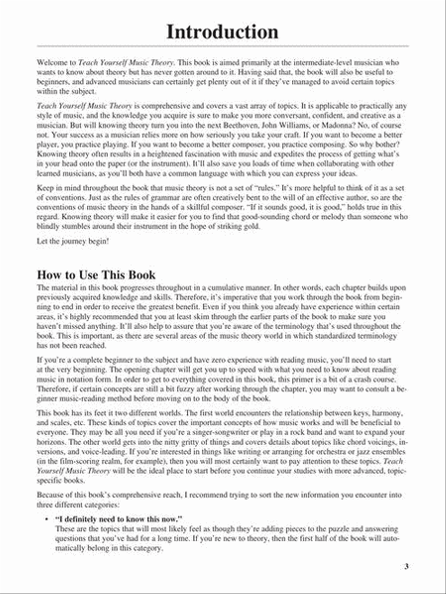 Teach Yourself Music Theory Collection / Songbook scores gallery preview page 3