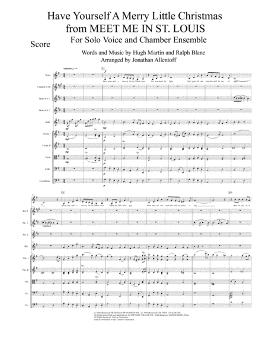 Have Yourself A Merry Little Christmas from MEET ME IN ST. LOUIS Large Ensemble scores gallery preview page 2
