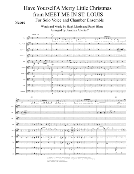 Have Yourself A Merry Little Christmas from MEET ME IN ST. LOUIS by Colbie Caillat Horn - Digital Sheet Music