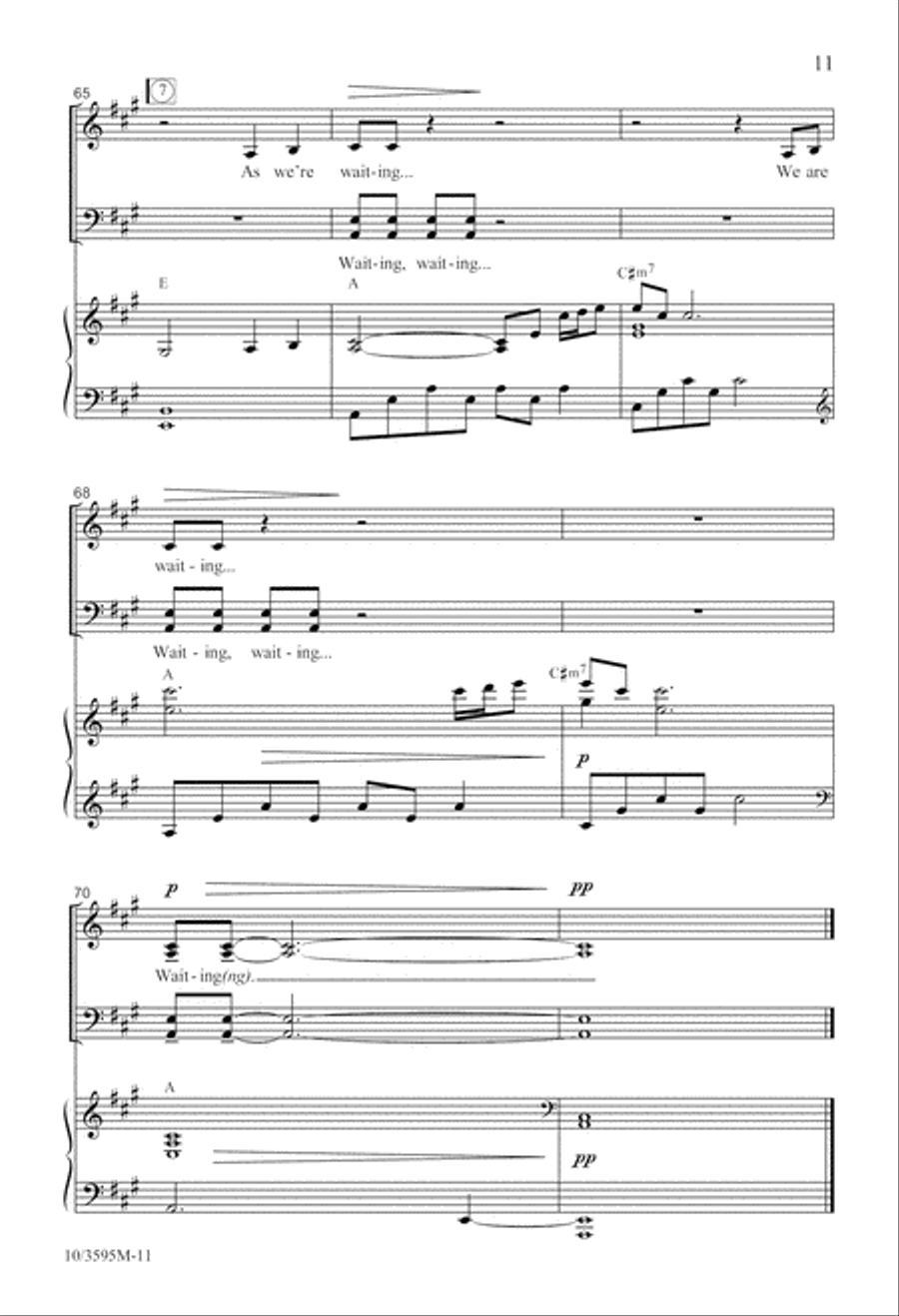 Waiting 4-Part scores gallery preview page 12