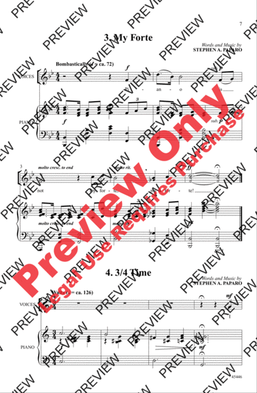 A Musical Pun-ology A Musical Pun-ology Unison Choir scores gallery preview page 7