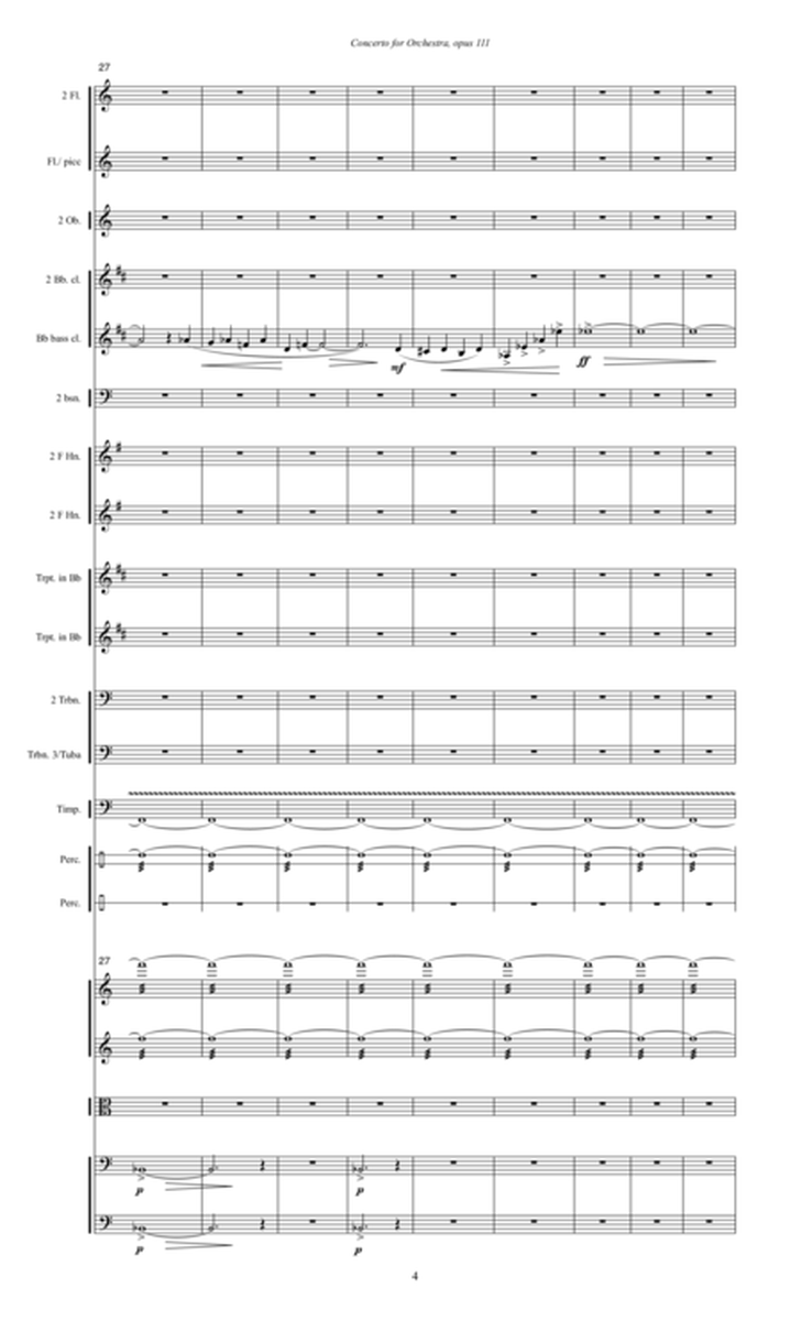 Concerto for Orchestra, opus 111 (2005, rev. 2010) for large orchestra