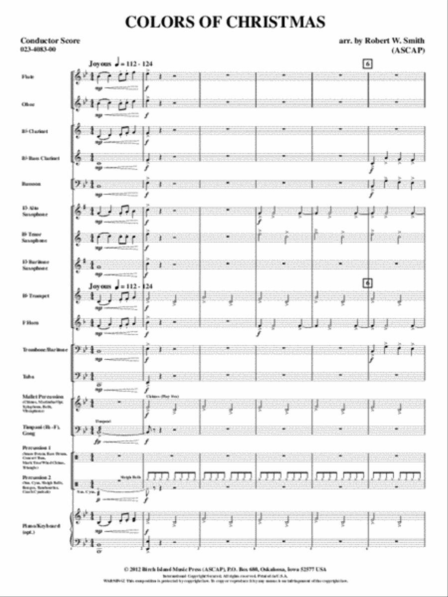 Colors of Christmas Colors of Christmas Concert Band scores gallery preview page 2