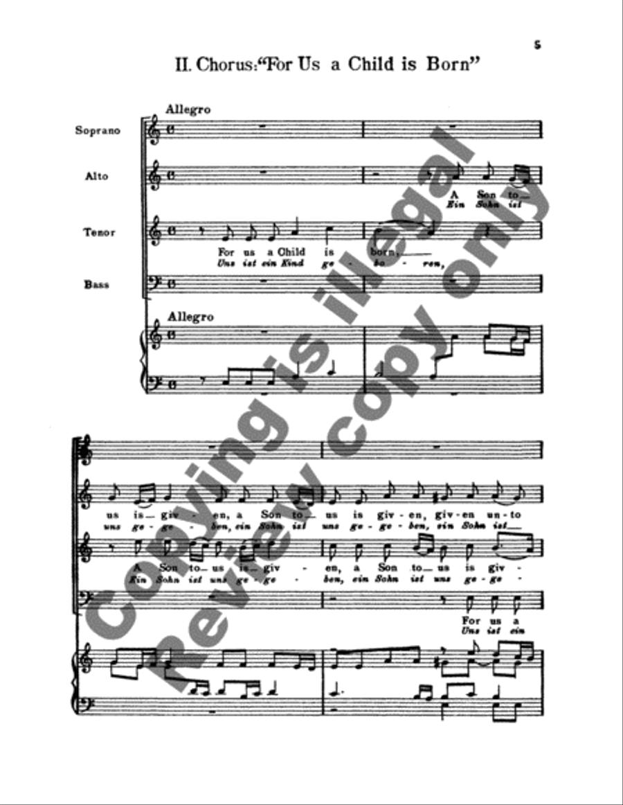 For Us a Child is Born (Choral Score) 4-Part scores gallery preview page 10