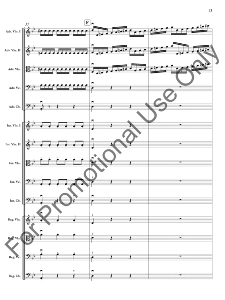 The Four Seasons: Summer: Presto, 3rd movement Orchestra scores gallery preview page 14