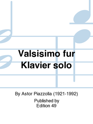 Book cover for Valsisimo fur Klavier solo