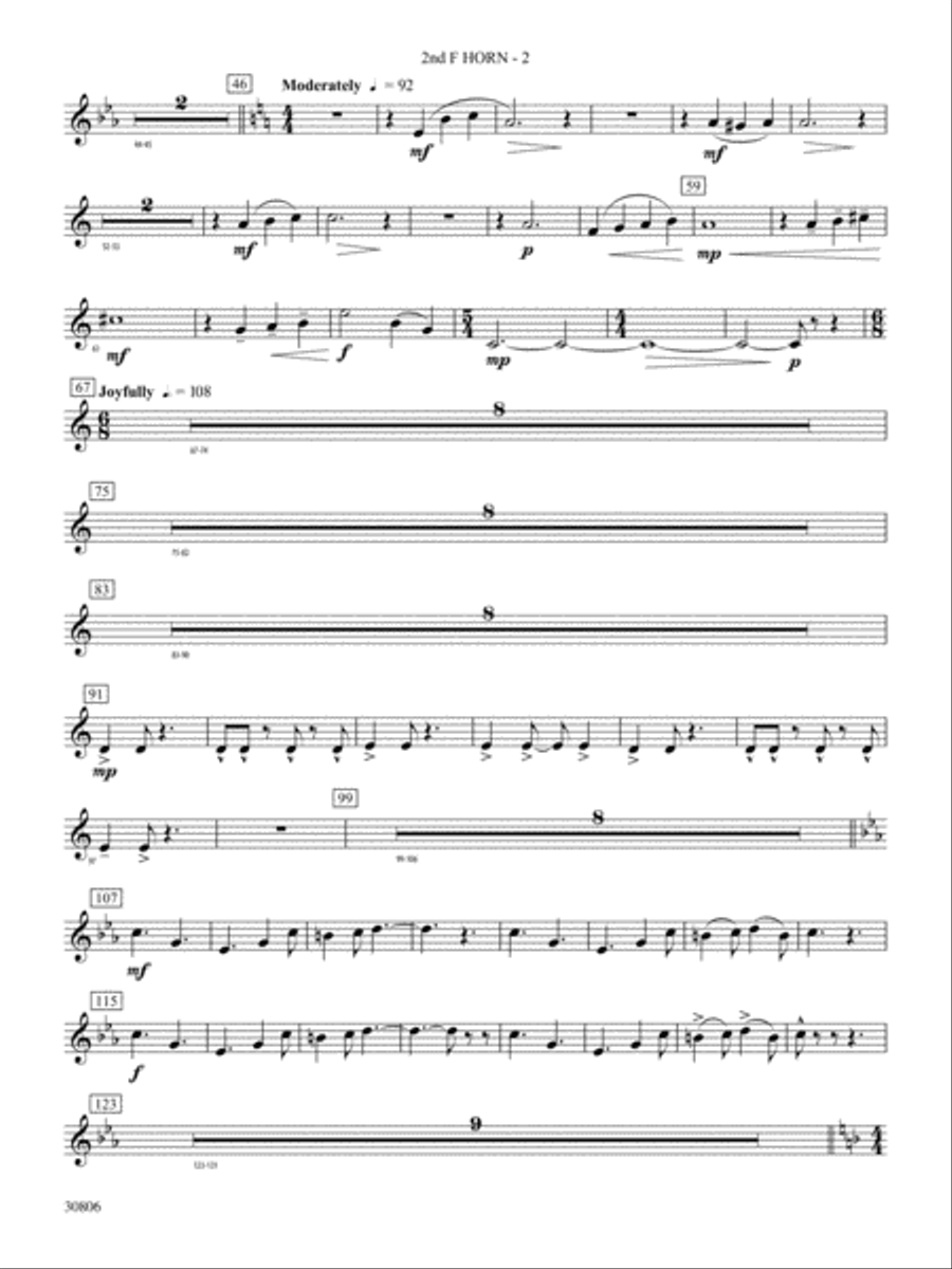 Yorkton: 2nd F Horn Concert Band scores gallery preview page 2