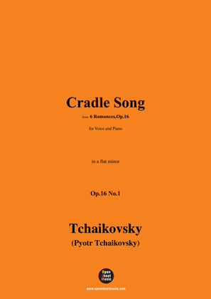 Book cover for Tchaikovsky-Cradle Song,in a flat minor,Op.16 No.1