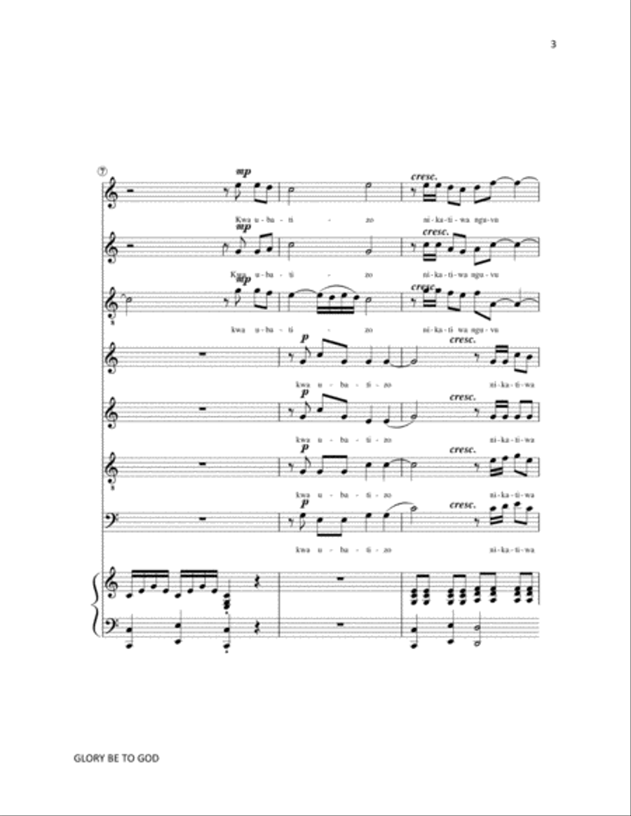 BAPTISED AND SENT BAPTISED AND SENT 4-Part scores gallery preview page 3